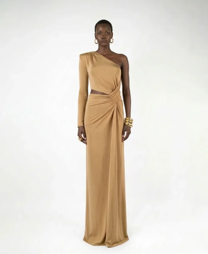 Vestido Longo De Um Ombro ALMA SANCHEZ