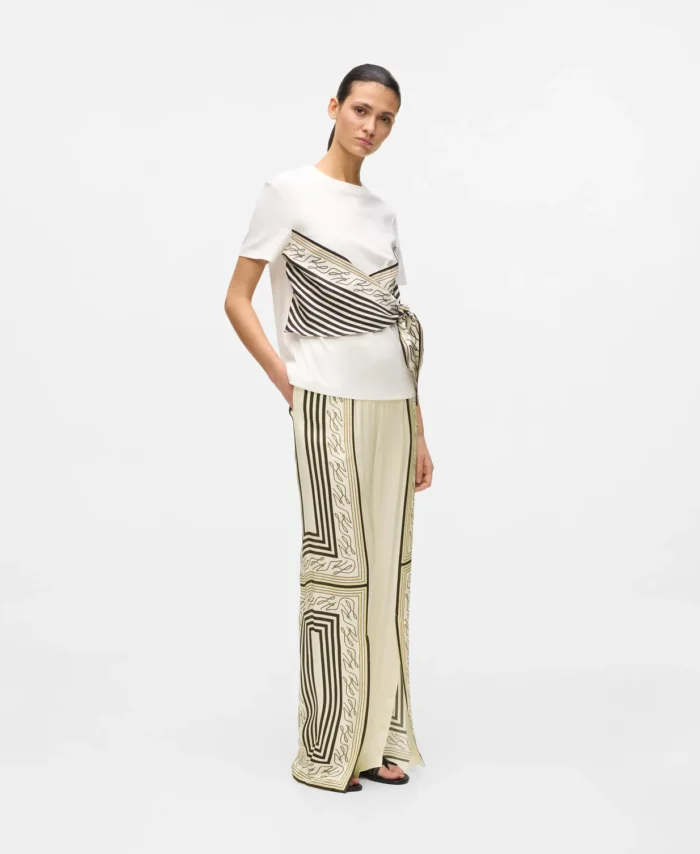 Calças de pijama com estampado de lenço KARL LAGERFELD