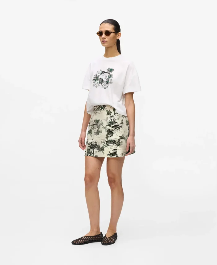 Mini-saia com estampado integral KARL LAGERFELD