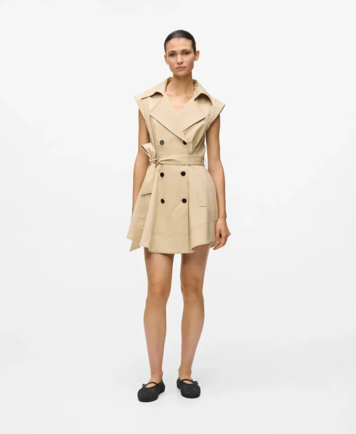 Vestido tipo trench KL X Amber Valletta KARL LAGERFELD