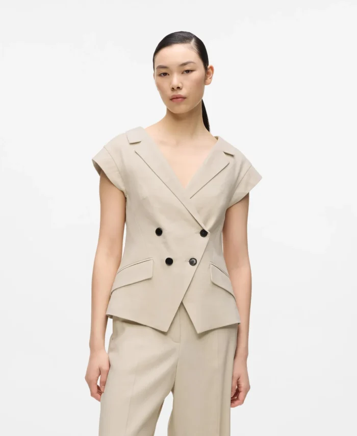 Blazer de mangas curtas KARL LAGERFELD