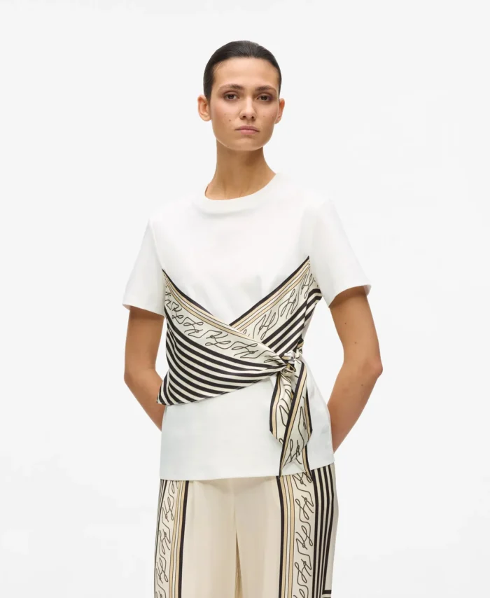 Camisola com estampado de lenço KARL LAGERFELD