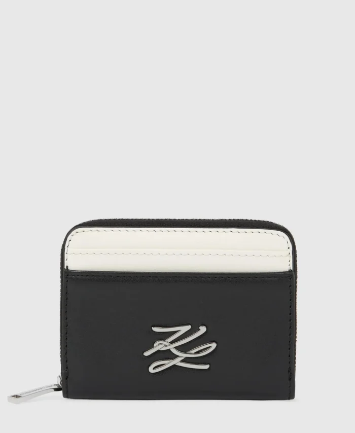 Carteira pequena com fecho Autograph KARL LAGERFIELD