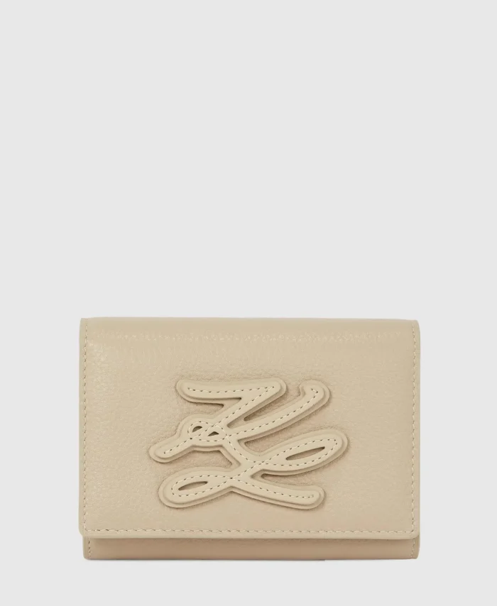 Carteira Média Dobrável Autograph Patch KARL LAGERFIELD