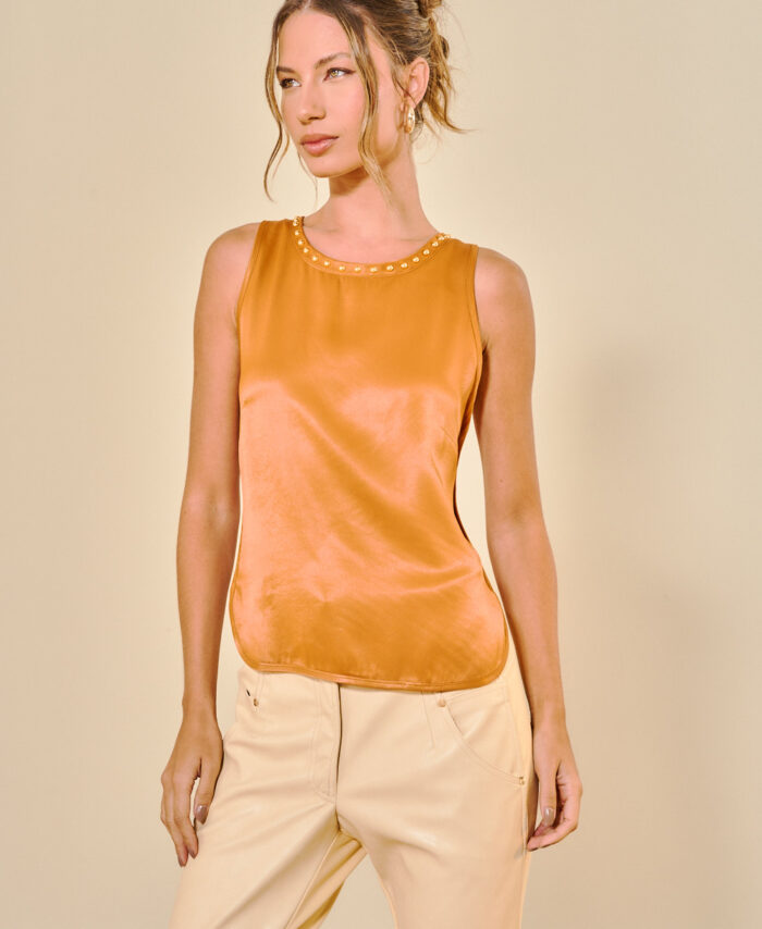 Top Slim Acetinada OPEN