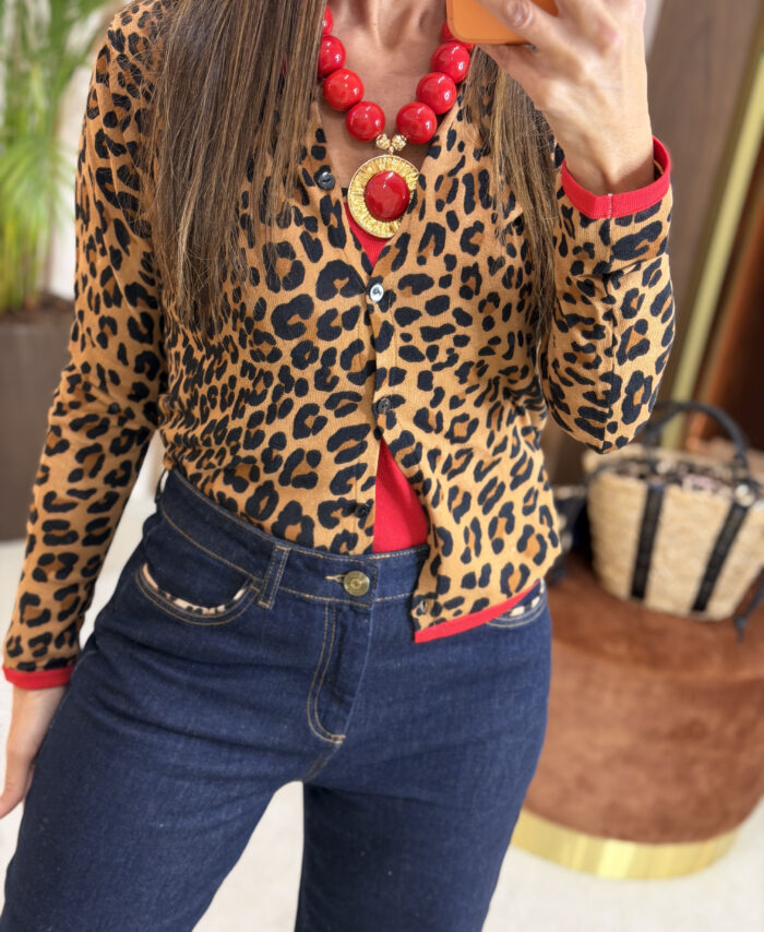 Cardigan Animal Print LOLA CASADEMUNT