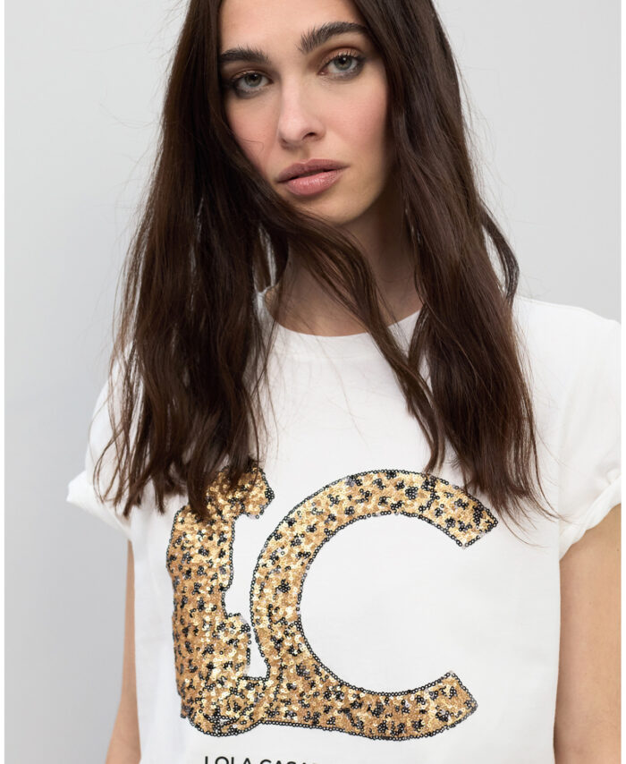 T-shirt LC Lantejoulas LOLA CASADEMUNT