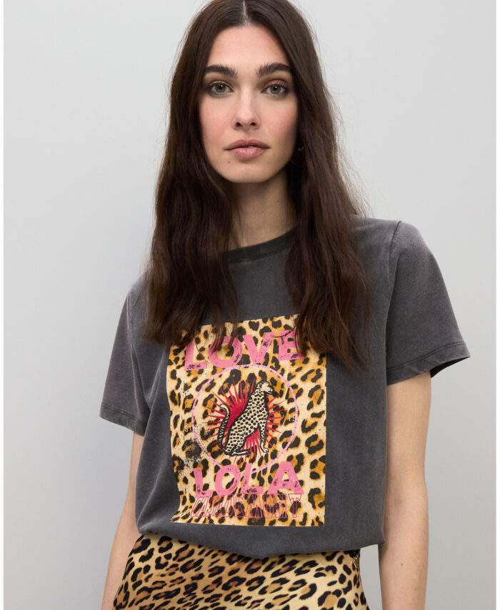 T-shirt LOVE LOLA Leopardo LOLA CASADEMUNT