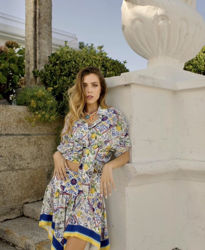 Saia de lenço estampada HIGHLY PREPPY