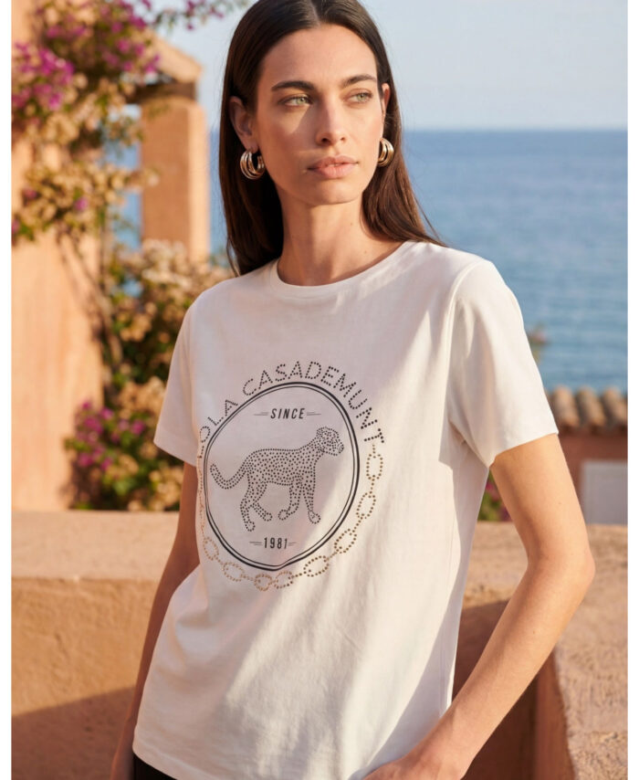 T-shirt com Strass LOLA CASADEMUNT