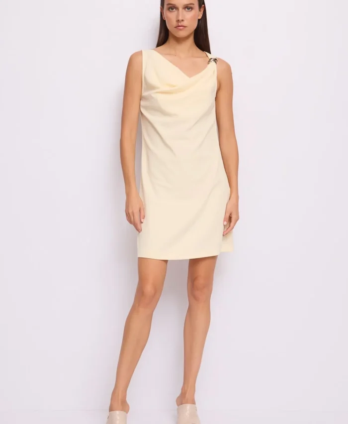 Vestido com detalhes de joias GAUDI