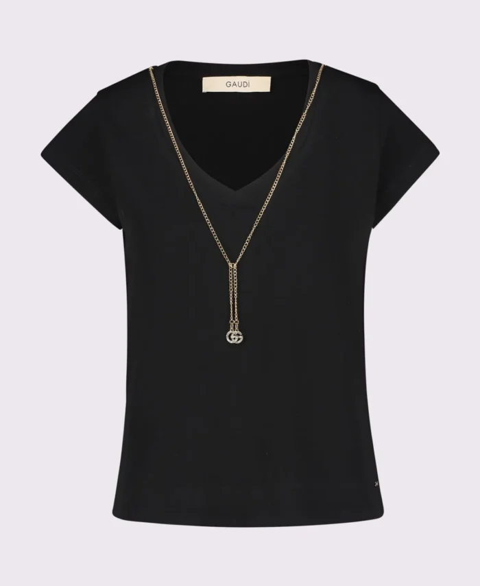 Tshirt com decote em V GAUDI