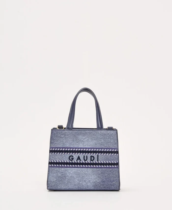 Bolsa com efeito denim com alça de ombro GAUDI