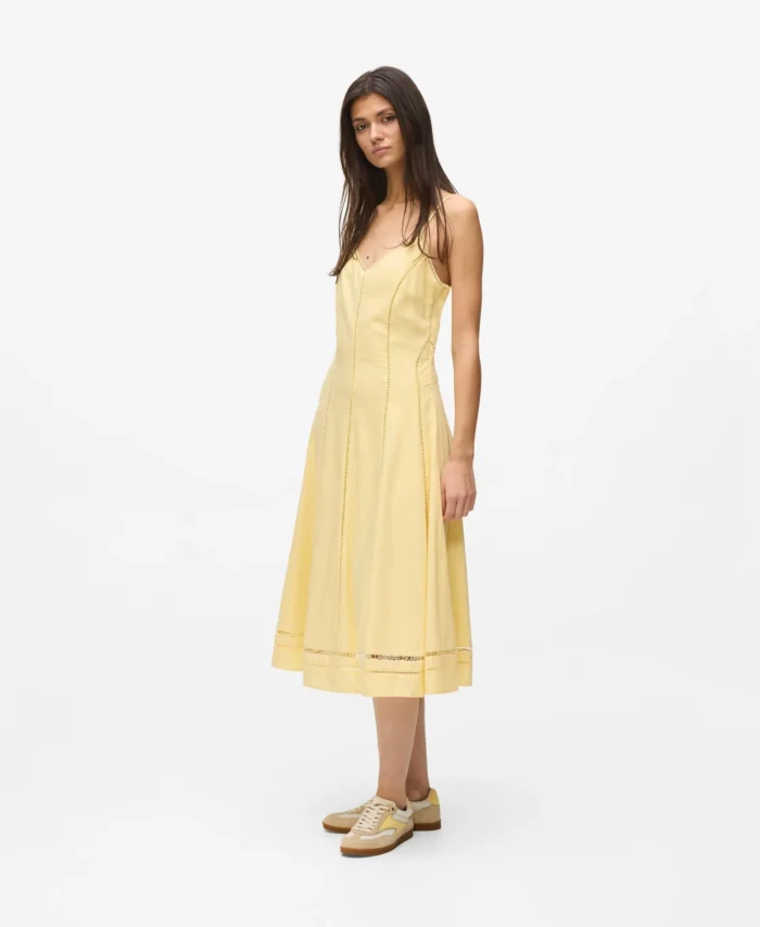 Vestido bordado recortado KARL LAGERFELD
