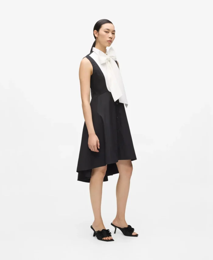 Vestido de camisa com detalhe de laço KARL LAGERFELD