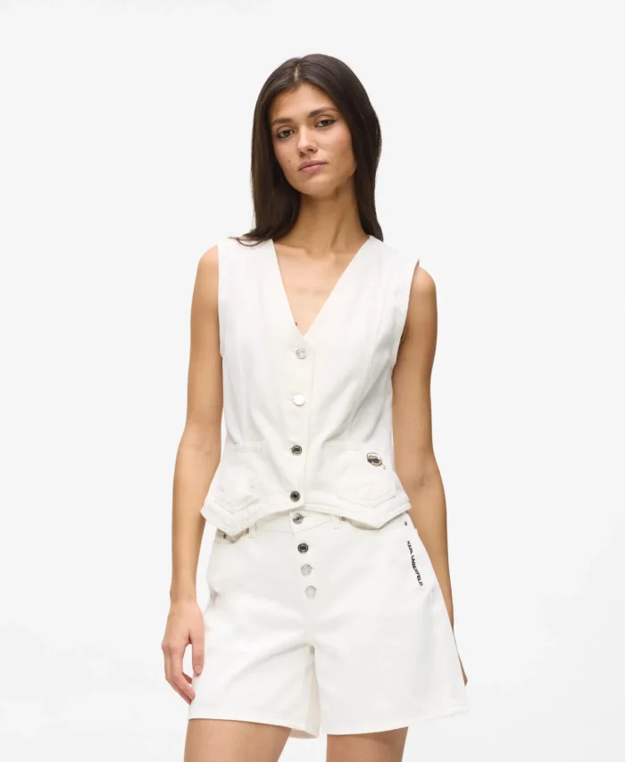 Casaco de colete jeans ikon KARL LAGERFELD