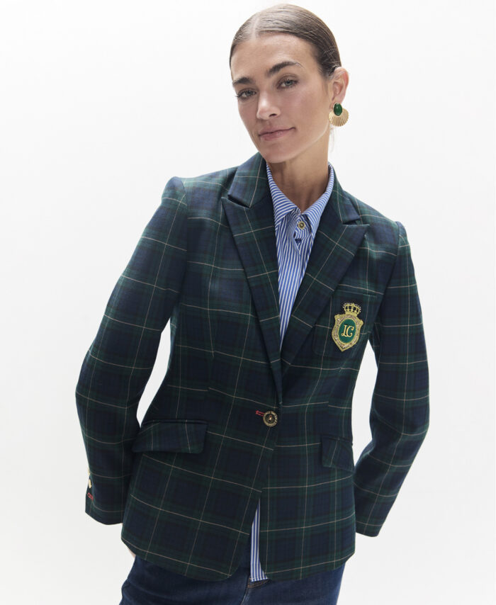 Blazer xadrez escocês LOLA CASADEMUNT