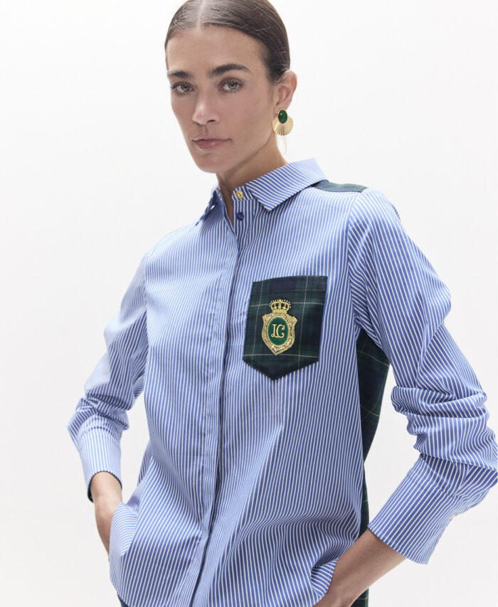 Camisa Combinada de riscas LOLA CASADEMUNT