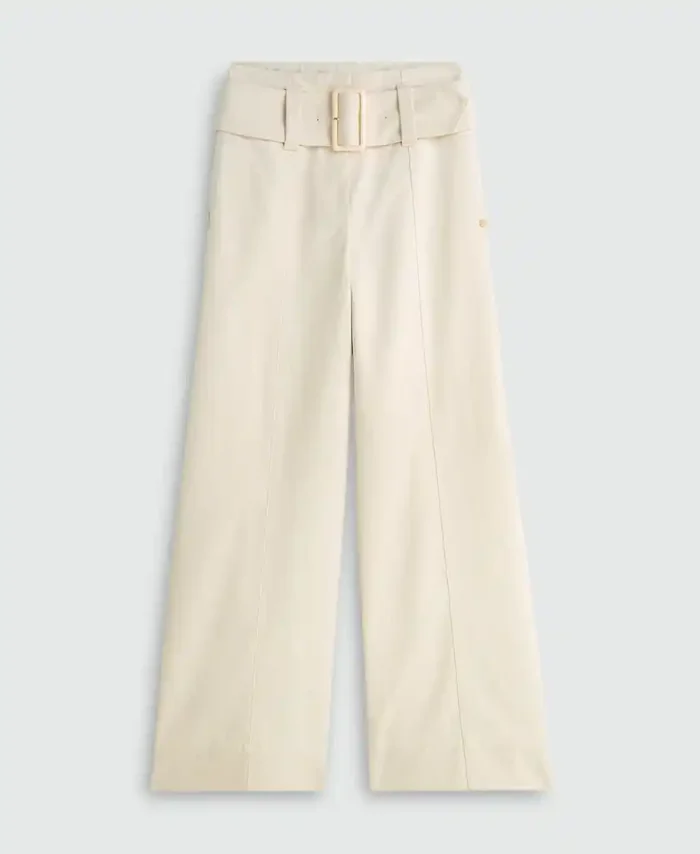 Calça jeans de cintura alta com perna larga JOSH V
