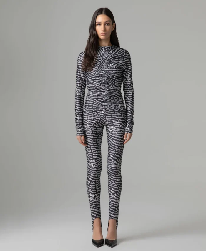 Leggins estampadas com letras GAELLE