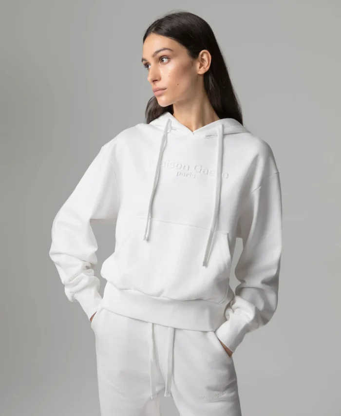 Sweatshirt com capuz e logotipo em relevo na frente GAELLE