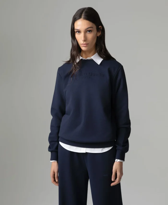Camisola de manga comprida com logotipo em relevo GAELLE