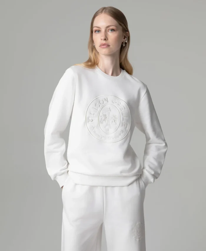Camisola de manga comprida com logotipo bordado GAELLE