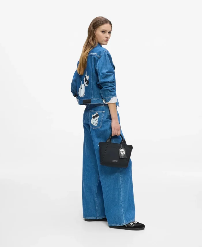 Calça de ganga modelo largo KARL LAGERFELD