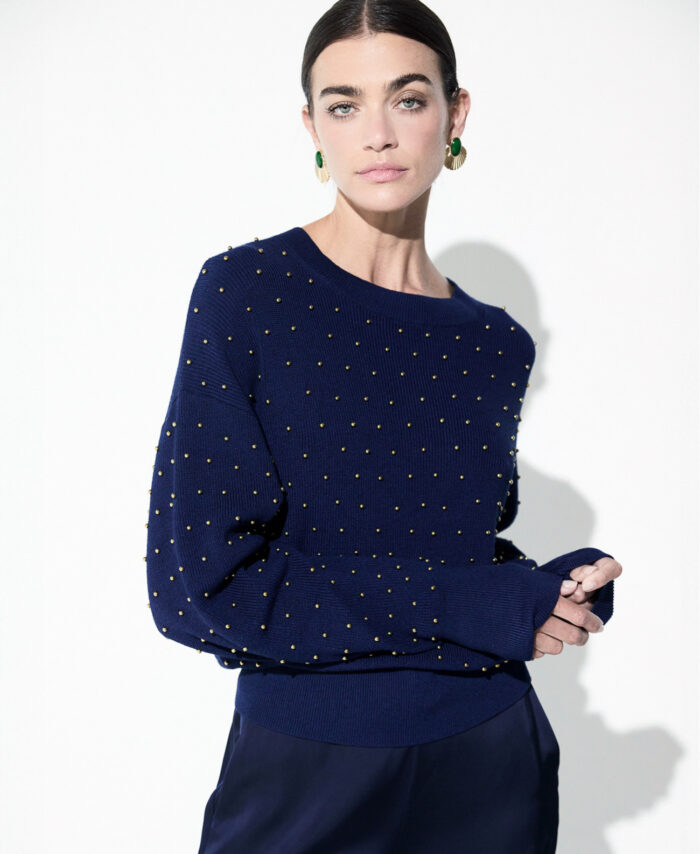 Camisola com bolinhas metálicas LOLA CASADEMUNT