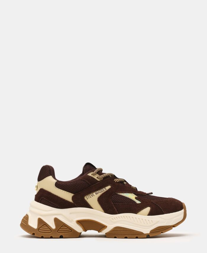 Sapatilhas Ample Chocolate Brown Suede STEVE MADDEN — vista 1