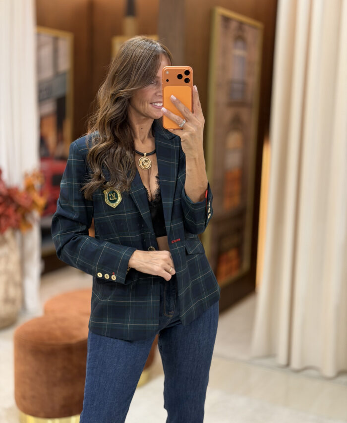 Blazer com padrão xadrez LOLA CASADEMUNT